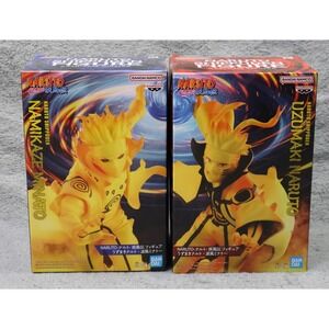 Banpresto Naruto Shippuden Uzumaki Naruto Namikaze Minato Figure Set Of 2